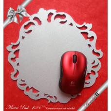 Baroque Mouse Pad Silver